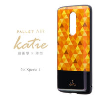 Xperia 1 SO-03L SOV40 耐衝撃ハイブリッドケース PALLET AIR Katie  モザイクイエロー（直送品）