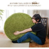 萩原 リアル芝生風 もちもちクッション シーヴァ Mサイズ 幅600×高さ110mm 240622995 1枚（直送品）