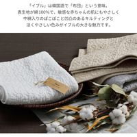 萩原 綿100％ イブルラグマット デコール 1300×1900mm アイボリー 600009620 1枚（直送品）