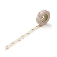 ニチバン マスキングテープ プチジョア フラワー（ピンク） 幅15mm×18m PJMT-15S036