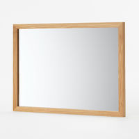 無印良品 壁に付けられる家具ミラー オーク材 小 良品計画