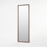 無印良品 壁に付けられる家具ミラー ウォールナット材 中 良品計画