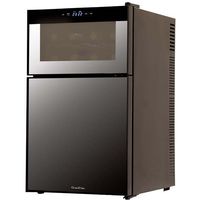 A-Stage 2ドア ミラーガラス 冷蔵庫一体型ワインクーラー 62L WRH-M262 1台（直送品）