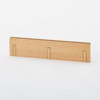 無印良品 壁に付けられる家具3連ハンガー オーク材突板 44cm 良品計画 幅440×奥行25×高さ100mm 3連ハンガー フック 可動式 収納 MUJI
