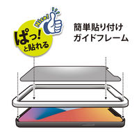 PGA iPhone 12 mini用 ガイドフレーム付き 液晶保護フィルム 覗き見防止 PG-20FMB01 1枚（直送品）