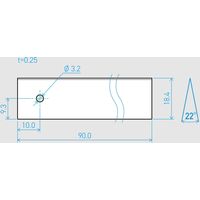 貝印カミソリ 0.25×18.4×90L 22°(50枚セット)750BH2052　1セット(50枚)（直送品）