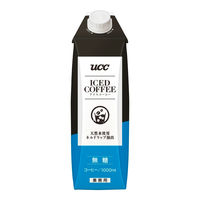 UCC上島珈琲 アイスコーヒー無糖 1000ml 1箱（12本入）