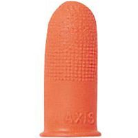 デビカ カラー指サック 紙めくり 天然ゴム素材 Mサイズ オレンジ 061636 1セット(200個:10個×20パック)