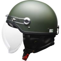 リード工業 CR-761 ハーフヘルメット マットグリーン LL 151202 1個（直送品）