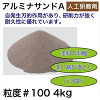 レックス アルミナサンドA粒度#100(4kg) A10054-4N 1箱(4kg1袋入)（直送品）