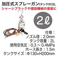 レックス 加圧式スプレーガン(タンク付)2L SKS-2 1台（直送品）