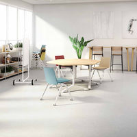 【設置込】コクヨ STACKA スタッカ キャスター脚 肘付 ライトグレー×ホワイト K12-W211CU-G4E2E21 1脚（直送品）