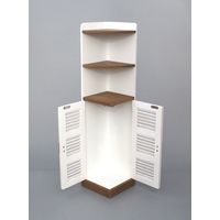 オスマック オスマック ルーバー扉のトイレコーナーラック ハイ BA-173　1台（直送品）