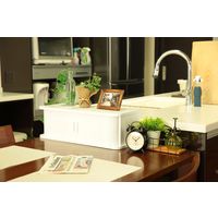 オスマック ジャバラ式キッチンカウンター上収納庫幅60ホワイト KTX-60W 1台（直送品）