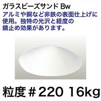 レックス ガラスビーズサンドBw粒度#220(16kg) G22095-16N 1箱(4kg4袋入)（直送品）