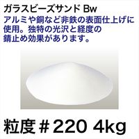 レックス ガラスビーズサンドBw粒度#220(4kg) G22095-4N 1箱(4kg1袋入)（直送品）