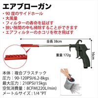 レックス エアブローガン RTP89-603AL-10 1個（直送品）