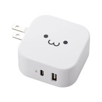 USB充電器 コンセント PD 20W USB-C×1 USB-A×1 しろちゃん MPA-ACCP20WF エレコム 1個（直送品）