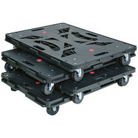 日東 スマート連結平台車（BIG）75Φゴムキャスター NTRB-G75BK（わけあり品）