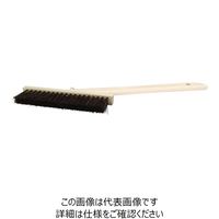 藤原産業 赤長 左官ブラシ 赤混毛 1/2丁 3行 柄付き 1/2チョウ3ギョウエツキ 1セット(2本)（直送品）