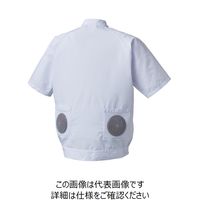 アタックベース 半袖白衣ブルゾン ホワイト 4L 005-09-4L 1着（直送品）