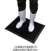 洗浄・消毒用トレー サニトラックス 幅61cm×長さ81cm×高さ19mm N346-2432BK 1枚（直送品）