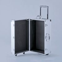 エスコ 385x284x635mm アルミケース(キャスター付) EA502A-80 1個（直送品）