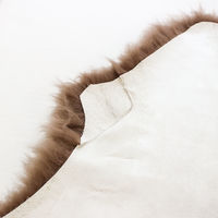 ムートンフリース リペア 修復あり ムートンラグ アウトレット トープ（直送品）