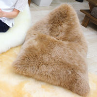 La joie ムートンビーズクッション OTTO シナモン 日本製（直送品）