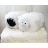 La joie ムートンクッション 羊クッション JOHN 白顔 日本製（直送品）