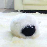 La joie ムートンクッション 羊クッション JOHN Jr. 黒顔 日本製（直送品）