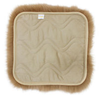 ムートンクッション クラフト 40×40cm シナモン（直送品）