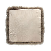 ムートンBIGシートクッション 50×50cm トープ 座布団（直送品）