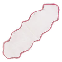 ムートンフリース ファーストレーベル 2匹物 ピンク ムートンラグ リアル ふわふわ ファー マット カーペット 裏無し（直送品）