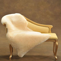 【納期：2～3週間】ムートンフリース ジャパンレーベル 1匹物 キャメル 日本製 ムートンラグ リアル ファー マット カーペット 裏無し（直送品）