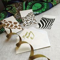 山櫻 OPPバナナ パモジ メッセージカード シマウマ 20袋セット 351045 1セット(1種×20袋)（直送品）