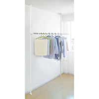 HEIAN SHINDO 突ぱり室内1段竿受け 平安伸銅工業(株) 1セット（直送品）