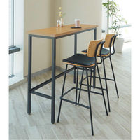 ストア・エキスプレス ハイカウンターテーブル ナチュラルウッド 幅120×奥行45×高さ105cm 27740-140 1台（直送品）