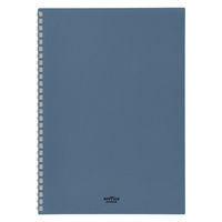 リヒトラブ ソフィーチェノート セミB5 スレートブルー リーフ30枚 N3204-11 1セット(1冊×2)