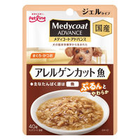メディコートアドバンス アレルゲンカット 魚 ジェルタイプ まぐろ・かつお 国産 40g 6袋 ペットライン ドッグフード ウェット パウチ