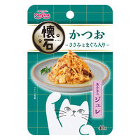 懐石レトルト かつお ささみとまぐろ入り 魚介旨みジュレ 40g 6袋 ペットライン キャットフード ウェット パウチ