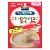 メディコート ライフアシスト 介護期用 ペーストタイプ ミルク仕立て 国産 50g 6袋 ペットライン ドッグフード ウェット パウチ
