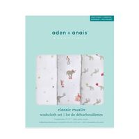 aden + anais　エイデンアンドアネイ ウォッシュクロス エレファントサーカス 1セット（3枚入）ダッドウェイ