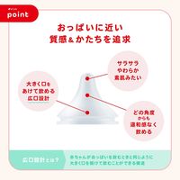 NUK パーフェクトマッチ ほ乳びん用 替えニップル 3カ月頃から M 丸穴 1箱（2個入）ダッドウェイ