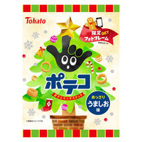 スナック菓子 おつまみ ポテコ うましお味 クリスマスパッケージ 67g 1セット（1個×12）