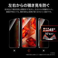 iPhone Air ガラスフィルム  覗き見防止180° 指紋防止 全画面保護（直送品）