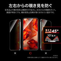 iPhone 17 Pro Max/iPhone 16 Pro Max ガラスフィルム  覗き見防止180° 指紋防止 全画面保護（直送品）