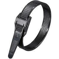 オーム電機 ストロングタイ 耐候性 180mm 黒 10本入 09-1282 1セット(10本入)（直送品）