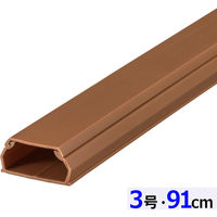 オーム電機 ABSモール 3号 91cm ブラウン 09-2814 1個（直送品）