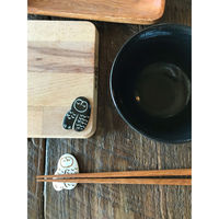 キーストーン 箸置き 4cm BONE オウル 水牛の骨 ブラック 404386 1個（直送品）